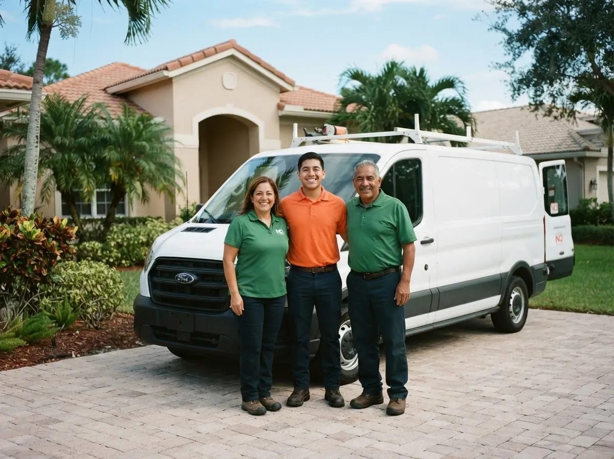 Wild Basin Pest Control pest control service team in Wellington, FL